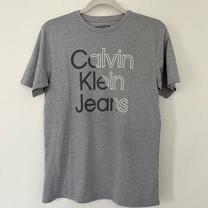 Calvin Klein Jeans Gray Short Sleeve T-Shirt Boys Size L (14/16), NWT